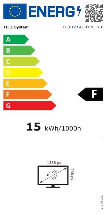 12 Volt 19 tommer HD TV LS10 til RV PALCO 12v / 230v TV vægmonteringspakke