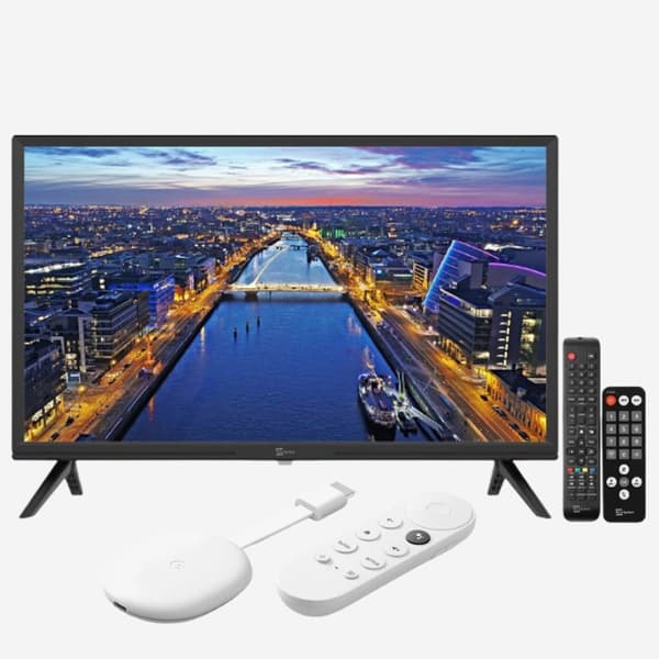 Tv till husvagn 24 tum 12 volt Palco TS24 LX1 12v /230v  Google Chromecast paket
