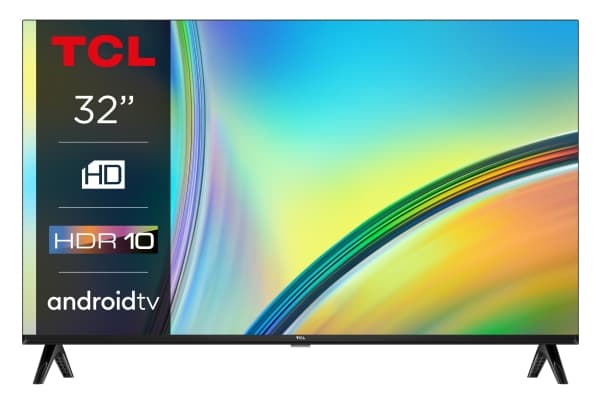 TCL 32S5400A - 32" Diagonalklasse (31.5" synlig) - S54 Series LED-bakgrunnsbelyst LCD TV - Smart TV - Android TV - 720p 1366 x 768 - HDR - børstet mø