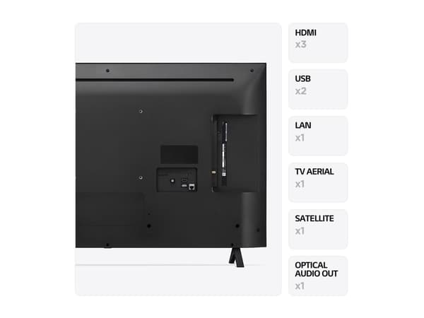LG UHD 43UR78006LK, 109,2 cm (43"), 3840 x 2160 pikseliä, LCD, Älytelevisio, Wi-Fi, Musta