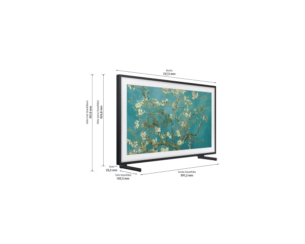 Samsung GQ32LS03CBU - 32" Diagonalklasse The Frame LS03C Series LED-bakgrunnsbelyst LCD TV - QLED - Smart TV - Tizen OS - 1080p 1920 x 1080 - HDR - Q