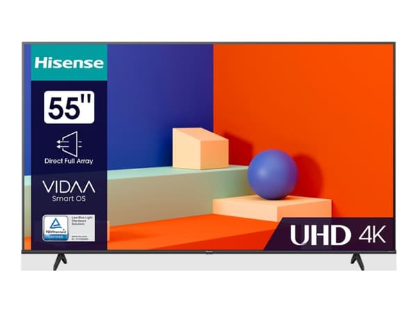Hisense 55A6K, 139,7 cm (55"), 3840 x 2160 pikseliä, 4K Ultra HD, Älytelevisio, Wi-Fi, Musta