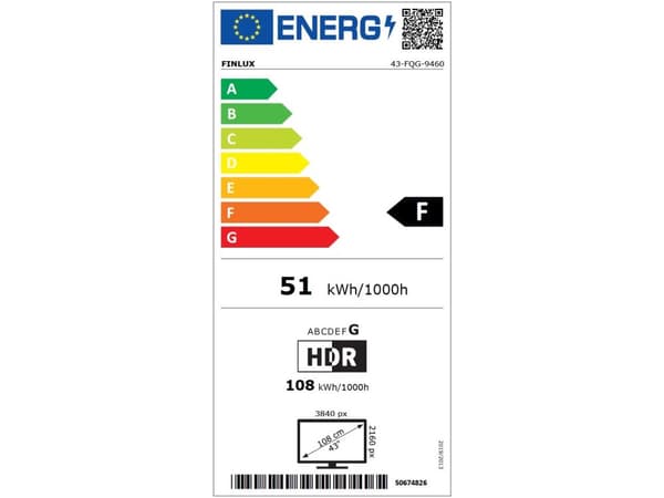 Finlux 43FQG9460 - 22" diagonal flott