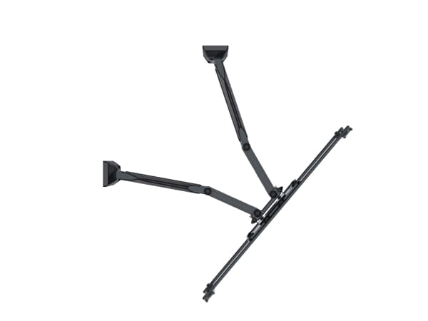 Gembird WM-75ST-02 - Monteringssats (väggmontering) - fullt rörlig justerbar dubbelarm - för platta skärmar - stål - skärmstorlek: 32"-75" - hörnmont