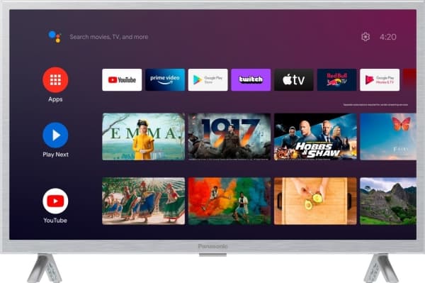 Panasonic TX-24LSW504S, 61 cm (24"), 1366 x 768 pikseliä, HD, LCD, Älytelevisio, Hopea