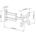 Pikkukuva 6 / 7: TV-teline Techly ICA-LCD 2903 19" 37" 25 kg