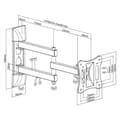 Miniatyrbillede 4 af 6: TV-holder MacLean MC-719 27" 13" 15 kg