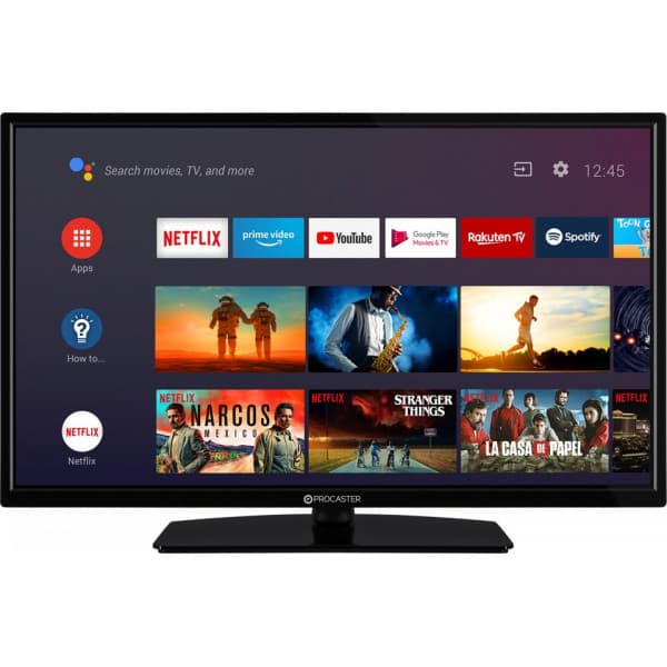 ProCaster LE-32A552H 32" HD Ready Android LED TV, 12V