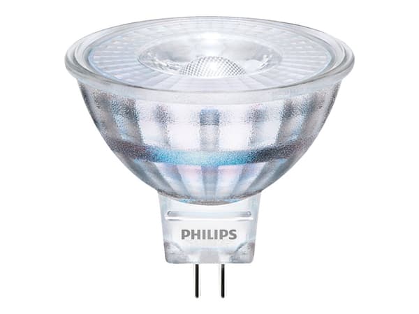 Philips - LED-pære for søkelys - form: MR16 - GU5.3 - 4.4 W (ekvivalent 35 W) - klasse F - varmt hvitt lys - 2700 K