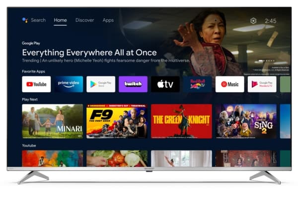 Sharp 55FP1EA - 55" Diagonalklasse LED-bakgrunnsbelyst LCD TV - Q-COLOUR - Smart TV - Android TV - 4K UHD (2160p) 3840 x 2160 - HDR - Quantum Dot