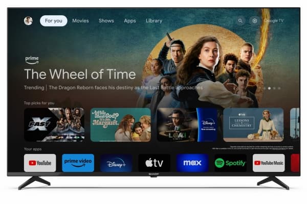 Sharp 55GL4260E - 55" Diagonal klass LED-bakgrundsbelyst LCD-TV - Smart TV - Google TV - 4K UHD (2160p) 3840 x 2160 - HDR