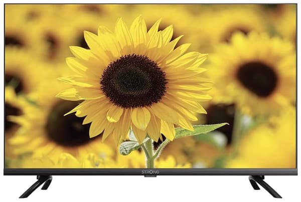 STRONG SMART LED TV 32"/ SRT32HD5553/ HDR/ 1366x768/ DVB-T2/C/S2/ H.265/HEVC/ 2x HDMI/ USB/ Wi-Fi/ LAN/ G/ ANDROID 11 musta