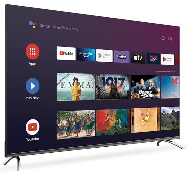 STRONG SMART LED TV 55"/ SRT55UD7553/ UHD/ 3840x2160/ DVB-T2/C/S2/ H.265/HEVC/ 3x HDMI/ 2xUSB/ Wi-Fi/ LAN/ G/ ANDROID 11