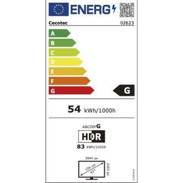 Smart TV Cecotec A3 series ALU30043 4K Ultra HD HDR10 Dolby Vision