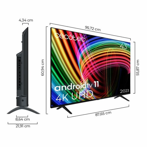 Smart TV Cecotec A3 series ALU30043 4K Ultra HD HDR10 Dolby Vision