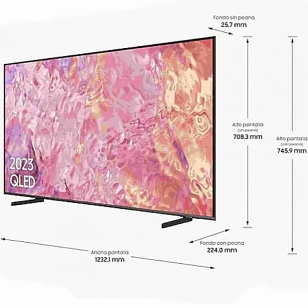 Samsung Tv Tq55q64cau 55´´ 4k Qled Pinkki Europe PAL