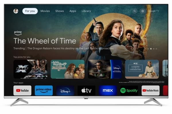 Sharp 55GP6260E - 55" Diagonal klass LED-bakgrundsbelyst LCD-TV - QLED - Smart TV - Google TV - 4K UHD (2160p) 3840 x 2160 - HDR - Quantum Dot