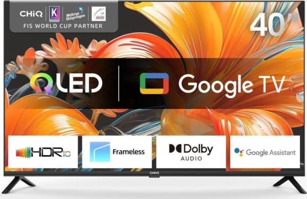 L40QG7L (100 cm (40 Zoll), musta, FullHD, Triple Tuner, SmartTV, Chromecast sisäänrakennettu) musta