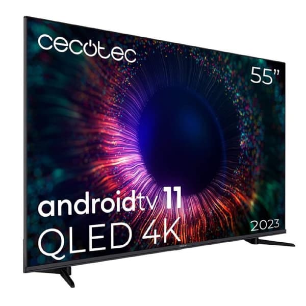 Cecotec 75" QLED TV with 4K UHD resolution, Android TV 11 OS, Local Dimming, Google Voice Assistant and Chromecast.
