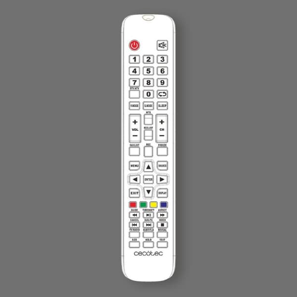 Cecotec 24" LED TV with HD resolution, Dolby system, and flash memory.