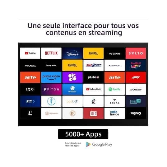 139 cm 4K QLED TV CHIC U55QM8V - Google TV, 4K, QLED
