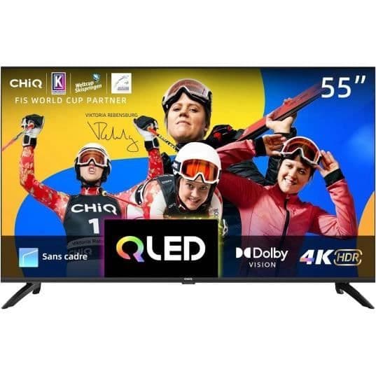 139 cm 4K QLED TV CHIC U55QM8V - Google TV, 4K, QLED