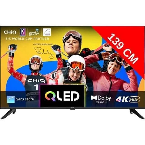 139 cm 4K QLED TV CHIC U55QM8V - Google TV, 4K, QLED