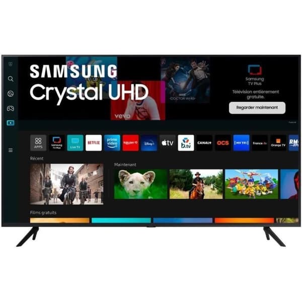 LED-TV - SAMSUNG - 43AU7020 - 43'' (108 cm) - Crystal UHD 4K 3840x2160 - HDR - Smart TV - Gaming HUB - 3xHDMI Sort