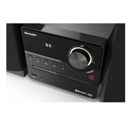 Sharp XL-B512(BK) Hi-Fi Micro System, CD/FM/USB/Bluetooth v5.0, 45W, Black Sharp | Hi-Fi Micro System | XL-B512(BK) | USB port | AUX in | Bluetooth |