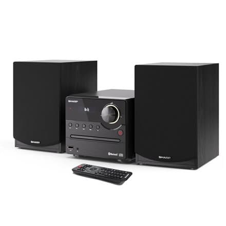 Sharp XL-B512(BK) Hi-Fi Micro System, CD/FM/USB/Bluetooth v5.0, 45W, Black Sharp | Hi-Fi Micro System | XL-B512(BK) | USB port | AUX in | Bluetooth |