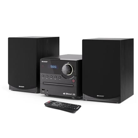 Sharp XL-B517D(BK) Hi-Fi Micro System, CD/FM/USB/Bluetooth v5.0, Aux-in, 45W, Black Sharp | Hi-Fi Micro System | XL-B517D(BK) | USB port | AUX in | Bl