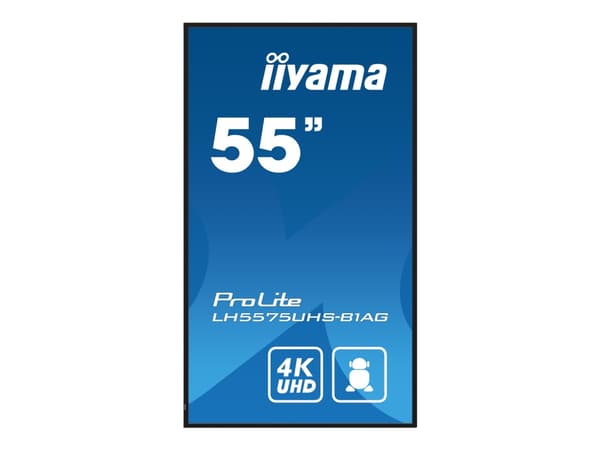 iiyama ProLite LH5575UHS-B1AG - 55" Diagonalklasse (54.6" synlig) LED-bakgrunnsbelyst LCD-skjerm - intelligent skilting - med built-in media player,