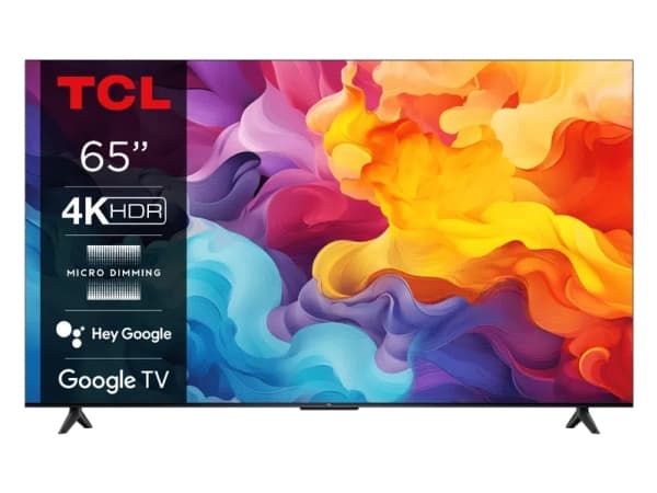 TCL 65V6B - 65" Diagonalklasse (64.5" synlig) - V6B Series LED-bakgrunnsbelyst LCD TV - Smart TV - Google TV - 4K UHD (2160p) 3840 x 2160 - HDR - Dir
