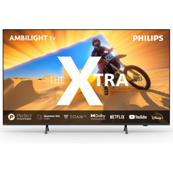 Philips The Xtra 55" PML9009 4K QD Mini-LED Ambilight TV Svart