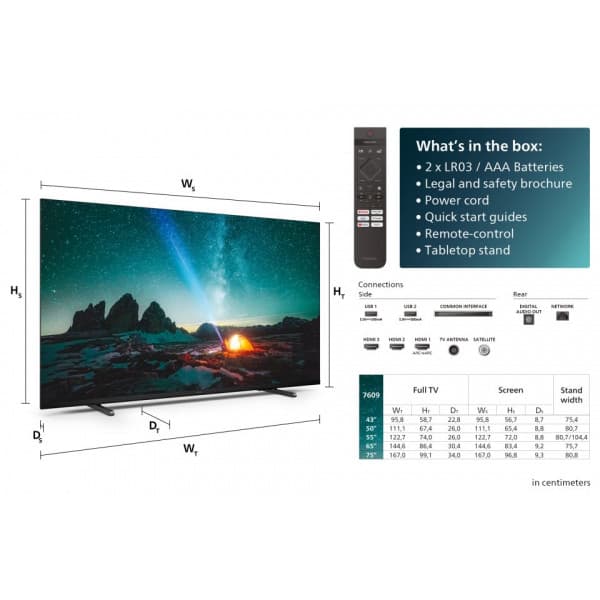 Philips 50" PUS7609 4K LED TV