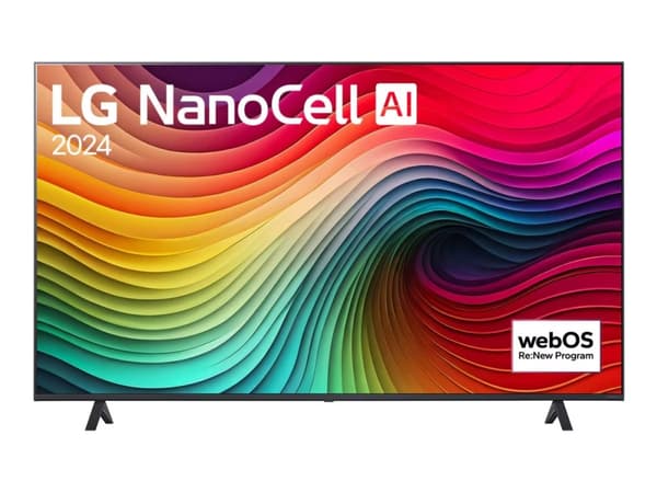 LG 55NANO82T3B - 55" Diagonal klass Nano82 Series LED-bakgrundsbelyst LCD-TV - Smart TV - webOS - 4K UHD (2160p) 3840 x 2160 - HDR - Nano Cell Displa