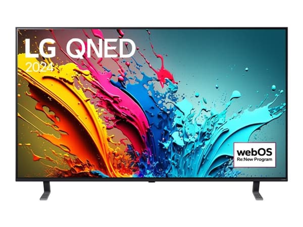 LG 65QNED85T3C - 65" Diagonalklasse QNED85 Series LED-bakgrunnsbelyst LCD TV - QNED - Smart TV - webOS - 4K UHD (2160p) 3840 x 2160 - HDR - Edge LED Sort