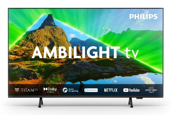 Philips 55PUS8319 - 55" Diagonalklasse LED-bakgrunnsbelyst LCD TV - Smart TV - TITAN OS - 4K UHD (2160p) 3840 x 2160 - HDR - matt svart