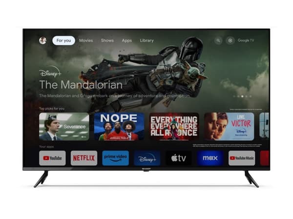 Sharp 55GL4060E - 55" Diagonalklasse LED-bakgrunnsbelyst LCD TV - Smart TV - Google TV - 4K UHD (2160p) 3840 x 2160 - HDR