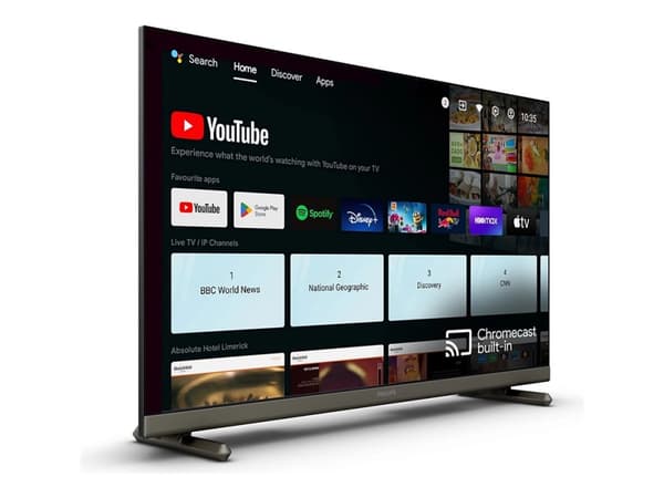 Philips 32HFL4518 - 32" Diagonalklasse PrimeSuite LED-bakgrunnsbelyst LCD TV - helsepleie / hotell - Smart TV - Android TV - 720p 1366 x 768 Sort