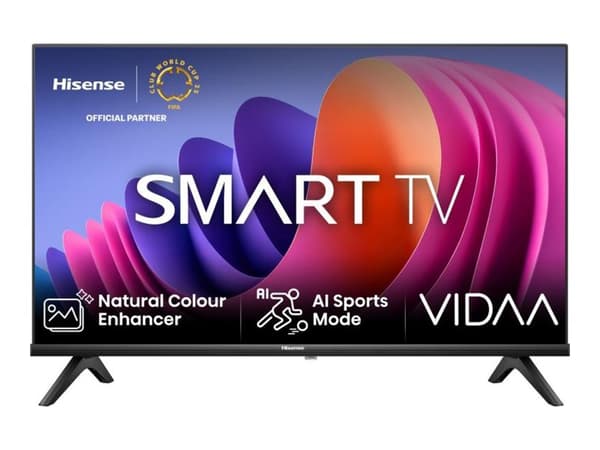 Hisense 40A4N, 101.6 cm (40"), 1920 x 1080 pixels, LED, Smart TV, Wi-Fi, Black musta