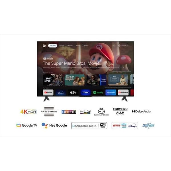 TCL P61: 55” 4K Smart TV med HDR10, HLG och Google TV