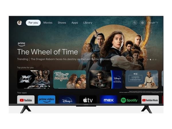 Xiaomi TV A 43 2025, 109.2 cm (43"), 3840 x 2160 pixels, 4K Ultra HD, Smart TV, Wi-Fi, Black