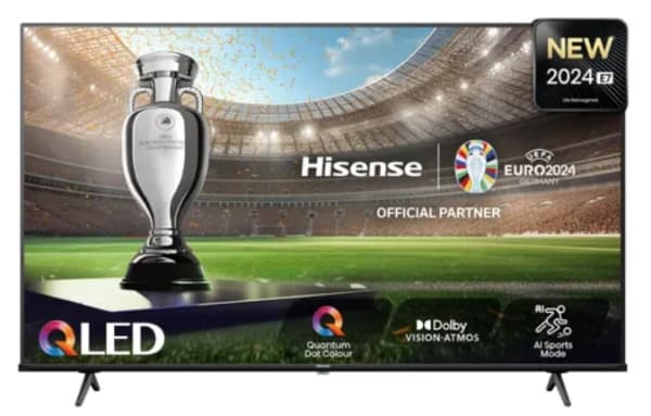 Hisense 65E77NQ, 165.1 cm (65"), 3840 x 2160 pixels, QLED, Smart TV, Wi-Fi, Black