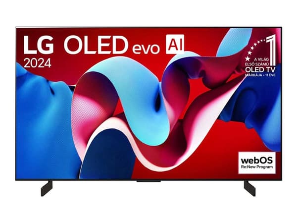 Televizorius TV-SETT OLED 42" 4K/OLED42C42LA LG Sort