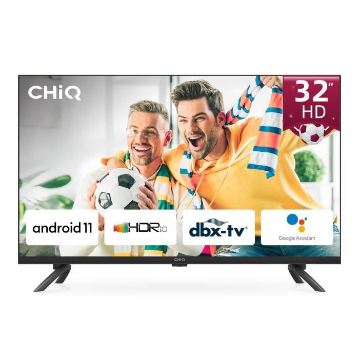 Smart TV, CHiQ L32G7L, 80 cm (32 tum), Android 11 Ultra Thin Edge-tv,  Netflix, Prime Video, Youtube, Wi-FI 2.4 | CDON