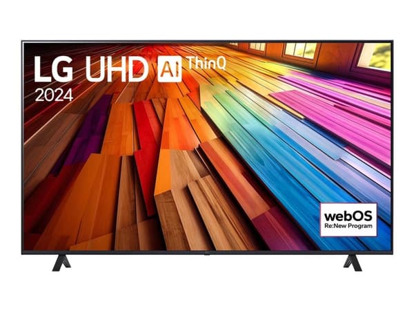 LG 75UT80006LA - 75" Diagonalklasse UT80 Series LED-bakgrunnsbelyst LCD TV - Smart TV - webOS - 4K UHD (2160p) 3840 x 2160 - HDR - Direct LED