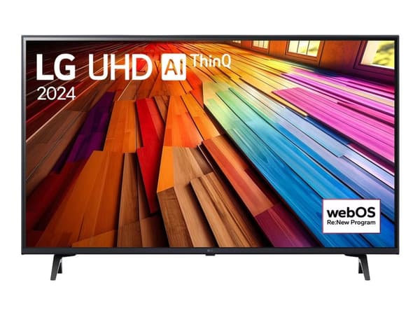 LG 43UT80006LA - 43" Diagonaalinen klasse UT80-sarjan LED-bagbelyst LCD-TV - Smart TV - webOS - 4K UHD (2160p) 3840 x 2160 - HDR - Direct LED