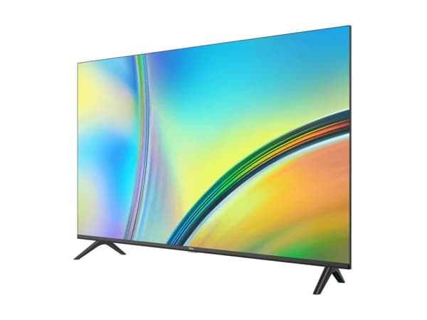 TCL 43S5400A - 43" Diagonalklasse S5400 Series LED-bakgrunnsbelyst LCD TV - Smart TV - Android TV - 720p 1366 x 768 - børstet mørkt metall (foran) Sølv