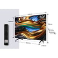 Miniatyrbild 1 av 5: LED 126 cm - UHD 4K - 50 Hz - DLG 120Hz - Bred färgomfång - Dolby Vision &amp; Atmos - Google TV - Ljud 2.0 - Svart aluminium
